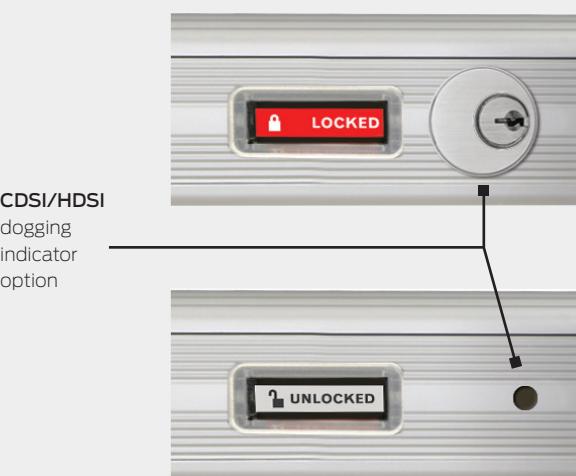 Von Duprin Security Indicator Data Sheet 110787 diagram on page 1